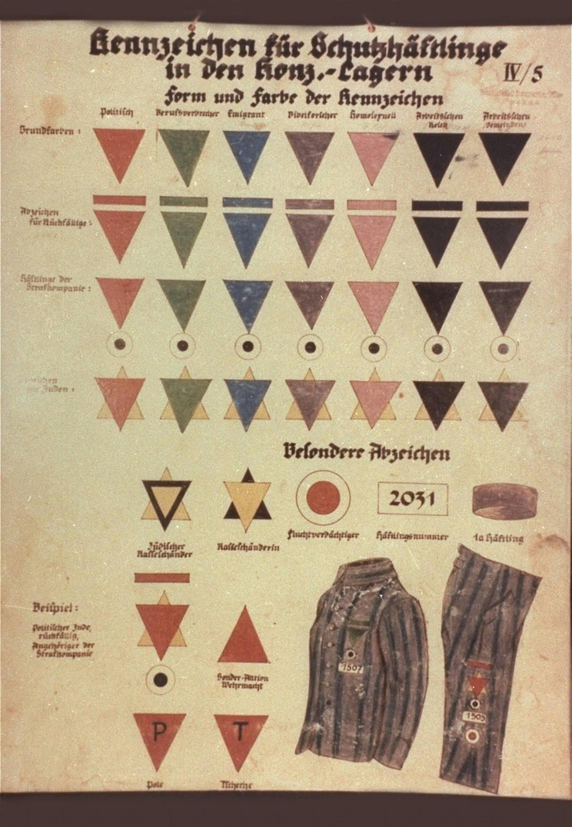 Classification System in Nazi Concentration Camps